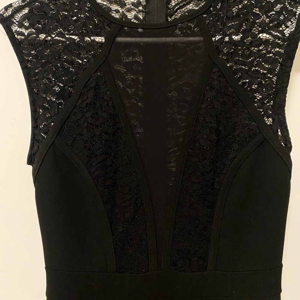 Elegant Black Lace Women's Jumpsuit